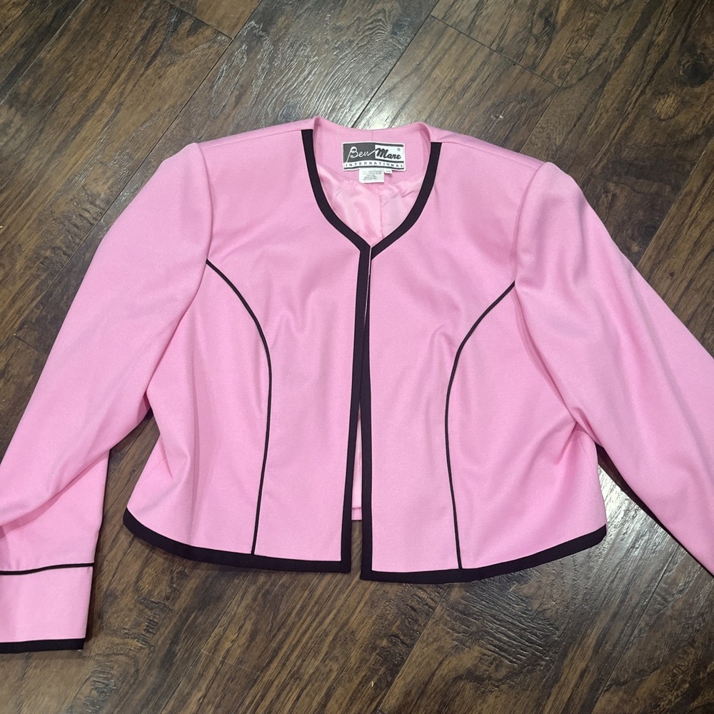 Ben Marc International Women's Church Suit Set Pink Dress & Jacket, Sz 18 EUC - Picture 5 of 15